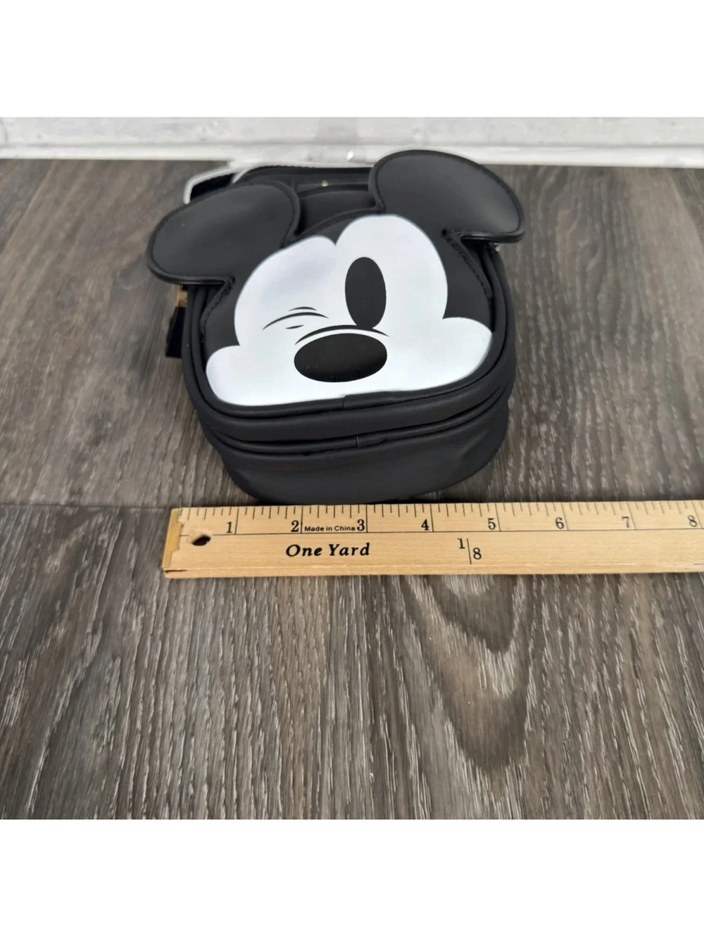 Disney Black Mickey Crossbody Bag with White Face Detail